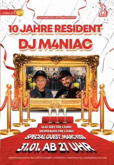 10 JAHRE RESIDENT DJ M4NIAC